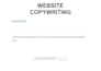 write professional website copy for your business